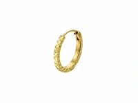 Marie celeste oorringen 1,2 mm gediamanteerd 12 mm goud - afbeelding 1 van  1