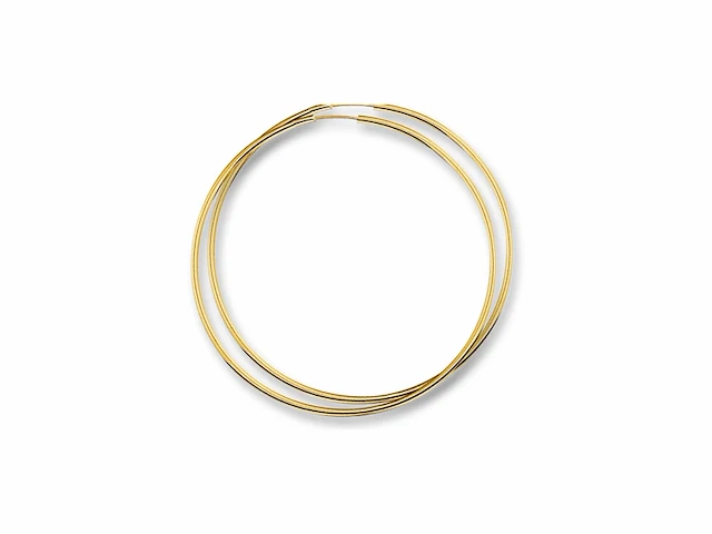 Marie celeste oorringen ronde buis 45 mm goud - afbeelding 1 van  1