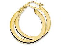 Marie celeste oorringen vierkante buis 20 mm goud - afbeelding 1 van  1