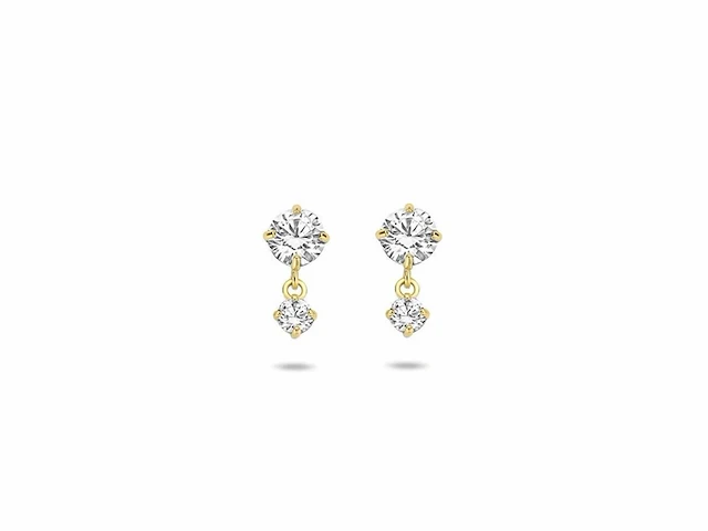 Marieceleste oorhangers zirkonia goud - afbeelding 1 van  4
