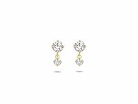 Marieceleste oorhangers zirkonia goud - afbeelding 1 van  4