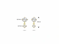 Marieceleste oorhangers zirkonia goud - afbeelding 4 van  4