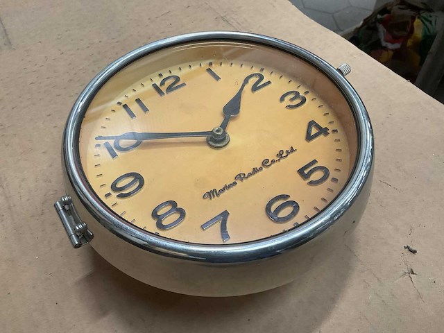 Marine radio co. ltd mcs-973b1 vintage marine klok - afbeelding 1 van  3