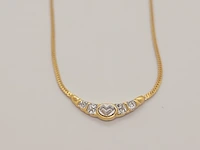 Mario valentino goldplated collier met steentjes - afbeelding 2 van  5