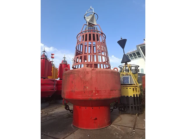 Maritieme boei, rood - afbeelding 1 van  5