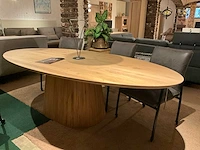 Mariu ovale eiken eetkamertafel - afbeelding 5 van  7