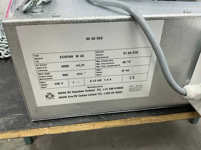 Mark ecofan w 42 recirculatie ventilator - afbeelding 2 van  6
