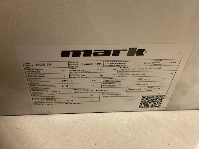 Mark mde30 elektrische luchtverwarmer (2x) - afbeelding 3 van  3