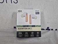 Marley redemption anc 2 bluetooth oordopjes - oortjes draadloos - 24 uur batterijduur - duurzaam - quick charge - noise cancelling - cream - afbeelding 2 van  2