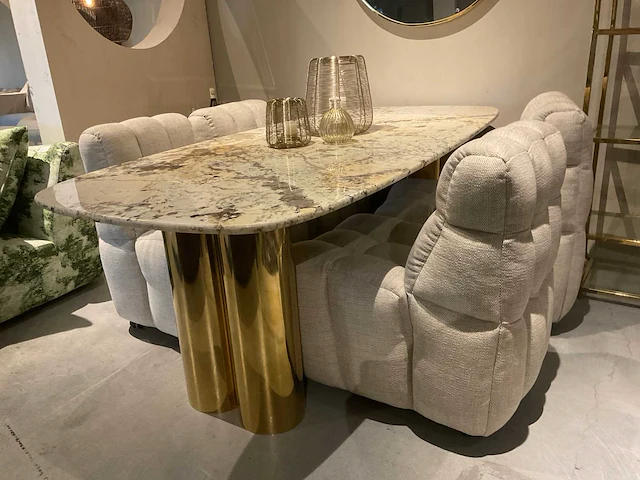 Marmeren eetkamertafel - afbeelding 9 van  13