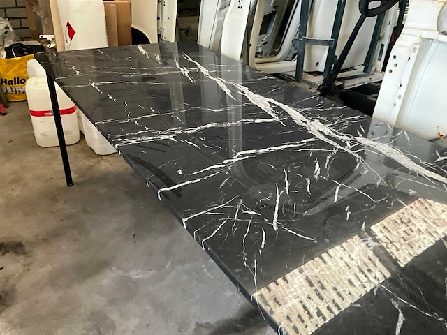 Marmeren tuintafel - afbeelding 2 van  4