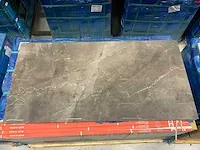 Marmerlook bruin-grijs keramische wand/vloertegels (46m2) - afbeelding 2 van  9