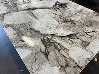Marmerlook tafelblad 180 cm, zonder onderstel. - afbeelding 4 van  4