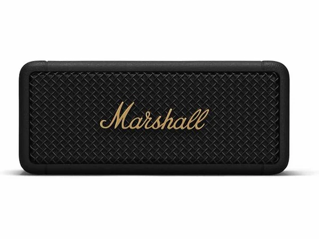 Marshall emberton - draadloze speaker - zwart en messing - afbeelding 1 van  2
