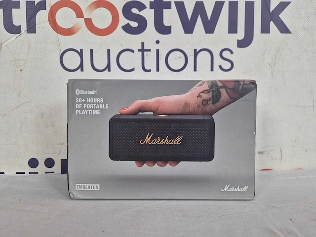 Marshall emberton - draadloze speaker - zwart en messing - afbeelding 2 van  2