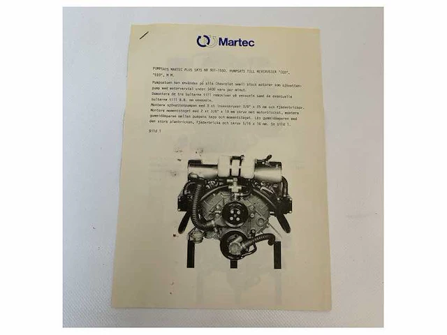 Martec sea water pump kit for mercruiser heat exchanger - 901-1502 - afbeelding 1 van  6