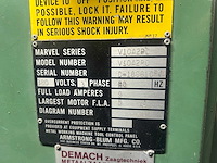 Marvel - v-10a - metal vertical band sawing machine - 1992 - afbeelding 4 van  12