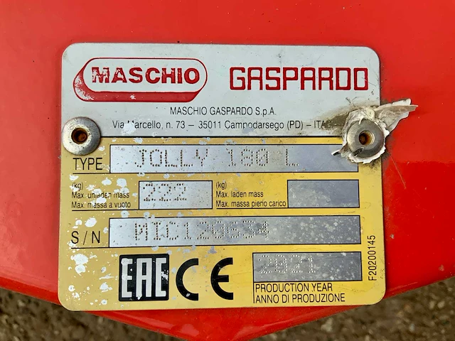 Maschio jolly 180 maaimachine - afbeelding 3 van  14