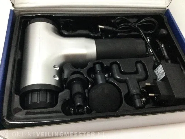 Massage gun rohs, kh-320, zwart/zilver - afbeelding 2 van  3