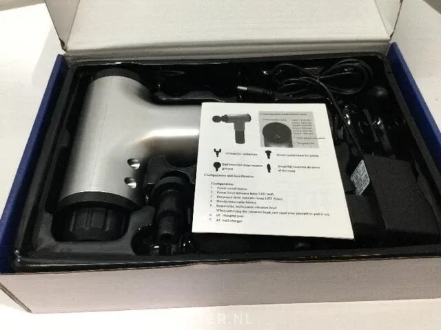 Massage gun rohs, kh-320, zwart/zilver - afbeelding 3 van  3