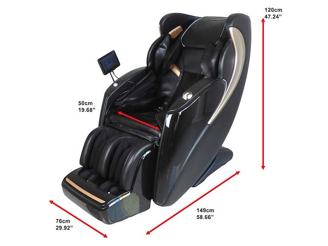 Massagestoel - vonato - lumora - zero gravity - afbeelding 9 van  15