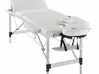 Massagetafel 3 zones wit
