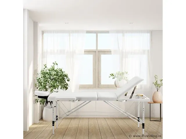 Massagetafel 3 zones wit - afbeelding 2 van  8