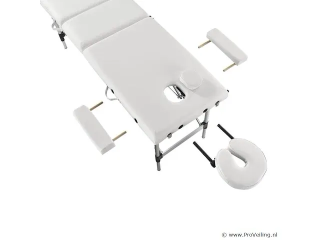 Massagetafel 3 zones wit - afbeelding 4 van  8