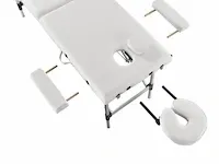Massagetafel 3 zones wit - afbeelding 4 van  8
