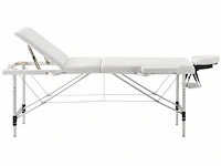 Massagetafel 3 zones wit - afbeelding 3 van  8