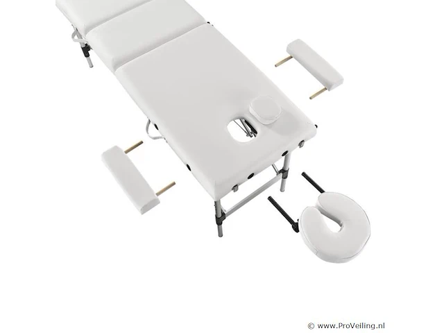 Massagetafel 3 zones wit - afbeelding 4 van  8