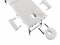 Massagetafel 3 zones wit - afbeelding 4 van  8