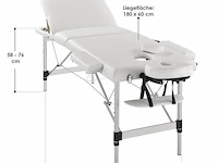 Massagetafel 3 zones wit - afbeelding 8 van  8