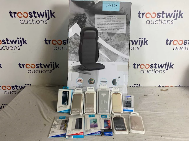 Massagezetel shiatsu 4 handen (siliconfort gel) - zen & telefoonaccessoires - afbeelding 1 van  2