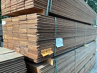 Massaranduba damwand -/ paardenboxprofiel 4000x200x28mm (40x) - afbeelding 4 van  4