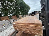 Massaranduba damwand- / paardenbox profiel 2000x145x28mm (70x) - afbeelding 1 van  3