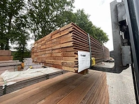 Massaranduba damwand- / paardenbox profiel 2000x145x28mm (70x) - afbeelding 3 van  3