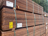 Massaranduba damwand- / paardenbox profiel 3000x200x28mm (45x) - afbeelding 4 van  4