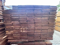 Massaranduba damwand- /paardenboxprofiel 3000x145x28mm (133x) - afbeelding 3 van  3