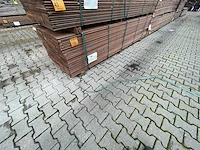 Massaranduba damwand-/ paardenboxprofiel 3000x200x28mm (90x) - afbeelding 4 van  4