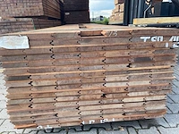 Massaranduba damwand- /paardenboxprofiel 4000x145x28mm (61x) - afbeelding 3 van  3