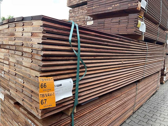 Massaranduba damwand 4000x145x28mm (73x) - afbeelding 2 van  3