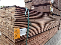 Massaranduba damwand 4000x145x28mm (73x) - afbeelding 2 van  3