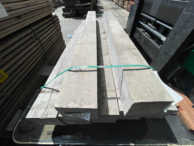Massaranduba hardhouten balken fijnbezaagd 150x150mm, lengte 200cm (7x) - afbeelding 1 van  3