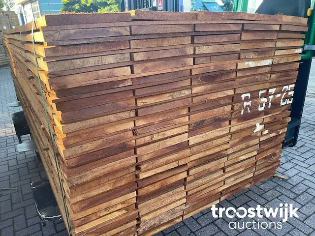Massaranduba hardhouten beschoeiingsplanken 22x150mm, lengte 350cm - afbeelding 3 van  3