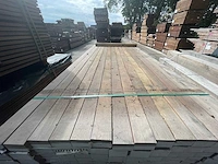 Massaranduba hardhouten planken geschaafd 45x65mm, lengte 215cm (84x) - afbeelding 1 van  3