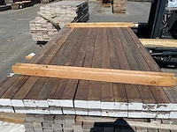 Massaranduba hardhouten regels geschaafd 45x70mm, lengte 185cm (30x) - afbeelding 1 van  3