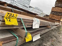 Massaranduba hardhouten schuttingplanken 16x140mm, lengte 400cm (30x) - afbeelding 2 van  3