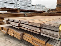 Massaranduba hardhouten schuttingplanken 16x140mm, lengte 400cm (30x) - afbeelding 3 van  3