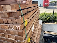 Massaranduba palen fijnbezaagd 2150-3050x68x68mm (44x) - afbeelding 2 van  3
